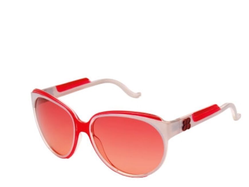 Ausgefallen: Sonnenbrille mit Farbakzenten von Balenciaga, ca. 250 Euro