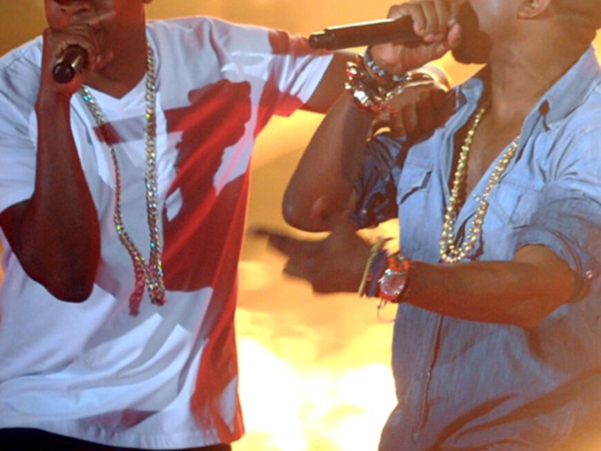 Zwei Musik-Urgesteine machen gemeinsame Sache: Kanye West und der werdene Papa Jay-Z