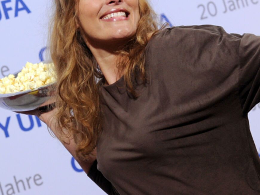 Gratulierte auf ihre Art: Schauspielerin Tanja Wenzel, bekannt aus "Anna und die Liebe"