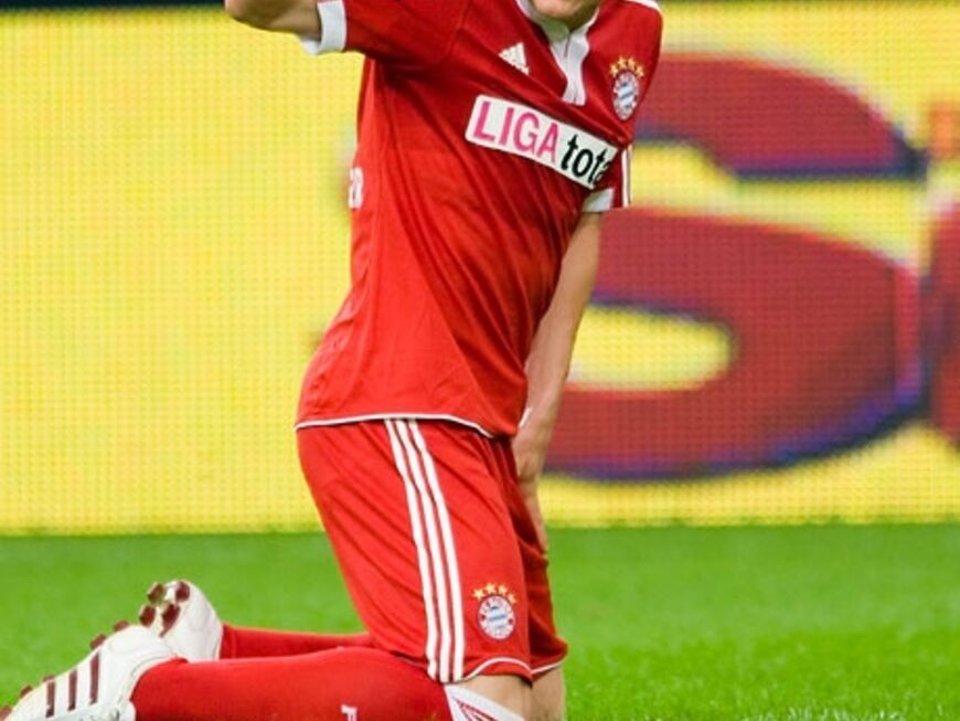 Bastian Schweinsteiger schoss gegen die McFit Allstars ein Tor. Doch Torschützenkönig wurde sein Kollege Miroslav Klose. Er traf stolze 5 Mal 