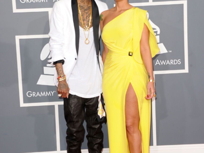 Wiz Khalifa und Amber Rose sorgten mit ihren Outfits für viel Aufsehen