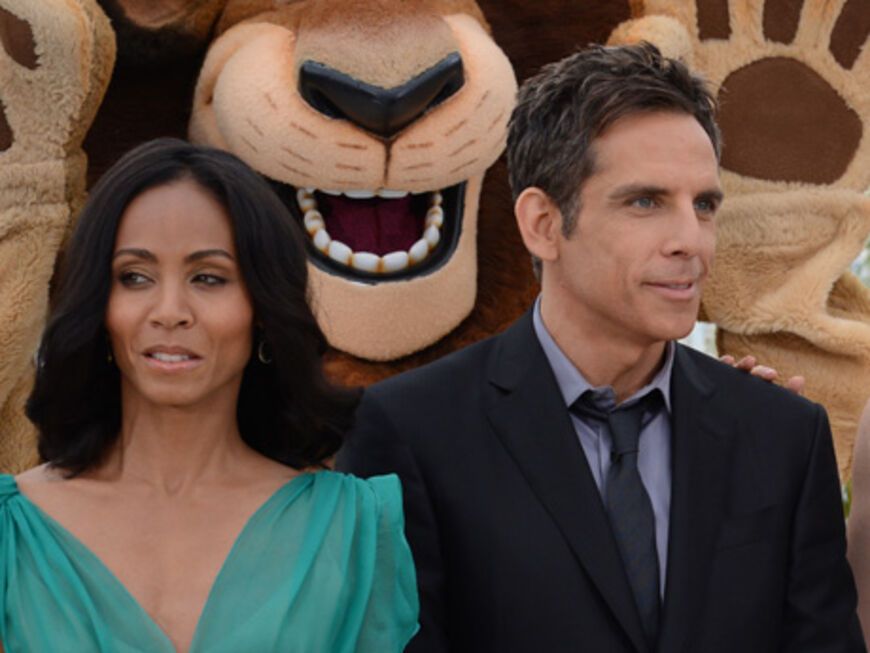 Jada Pinkett Smith und Ben Stiller gemeinsam bei der "Madagaskar 3"-Premiere.