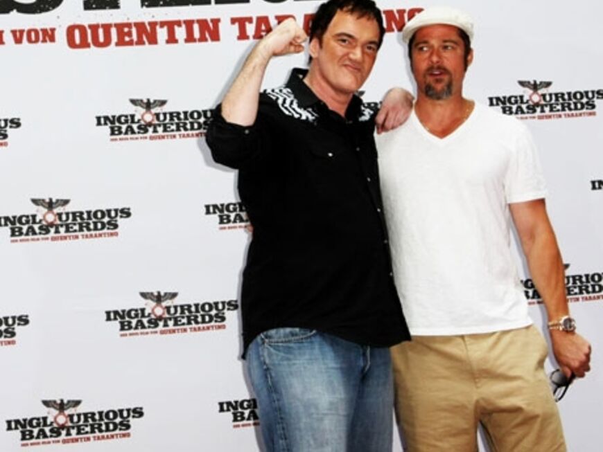 Diese beiden Männer machen den Film berühmt: Quentin Tarantino und  Brad Pitt