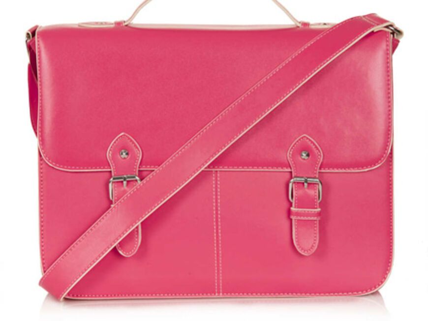 Bag to Business! Aktentasche in Pink. Von Topshop, ca. 45Euro