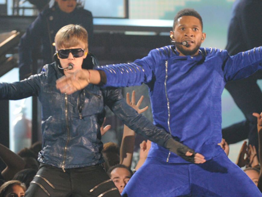 Justin Bieber trat sogar noch mit seinem Entdecker Usher auf