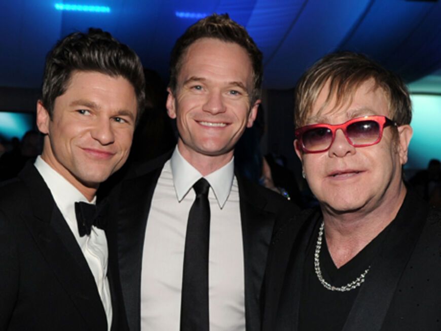 Ortswechsel: Auch Sir Elton John gab wieder seine berühmte Aids Foundation Party nach den Oscars. Auf der Gästeliste: David Burtka und sein Lebensgefährte Neil Patrick Harris