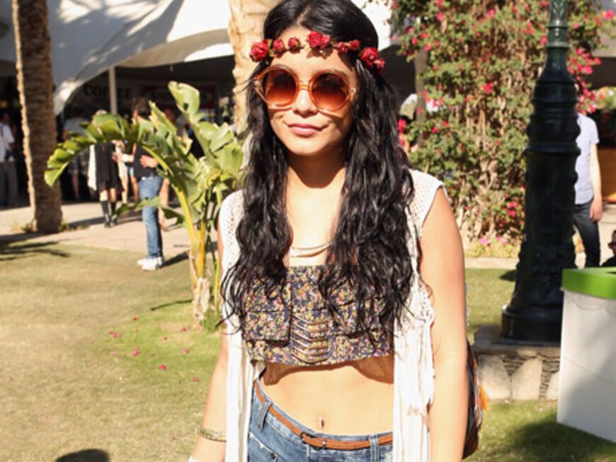 Eine echtes Hippie Girl: Schauspielerin Vanessa Hudgens ist ein großer Fan des Coachella Festivals