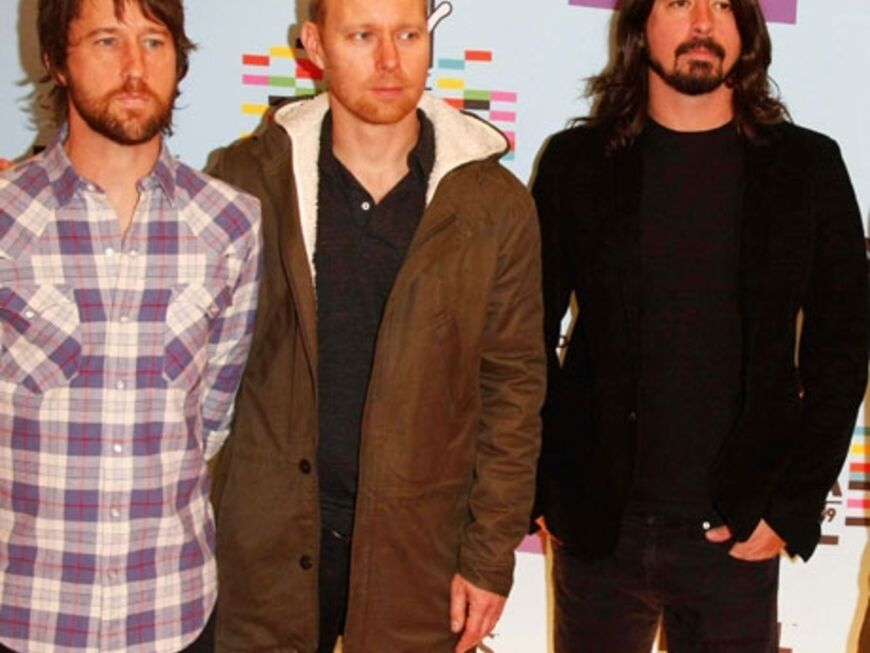 Die "Foo Fighters" dagegen kamen in legeren Outfits