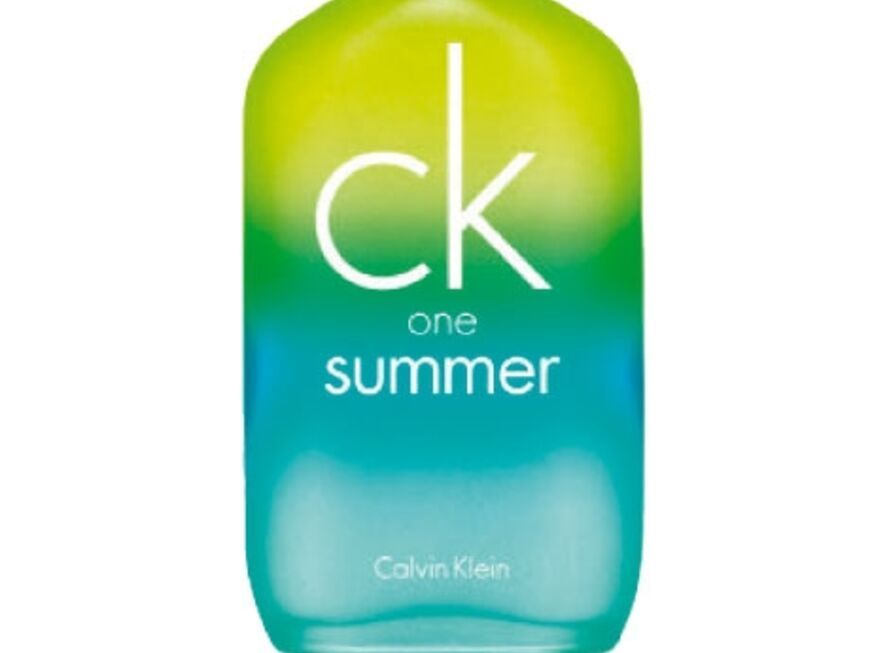 Exotisch: Blaue Minze und 
Limette "ck one Summer" von Calvin Klein, EdT, 100 ml ca. 42 Euro, limitiert