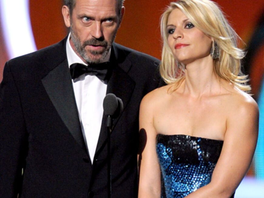 Zwei sympathische Laudatoren: Hugh Laurie und Claire Danes