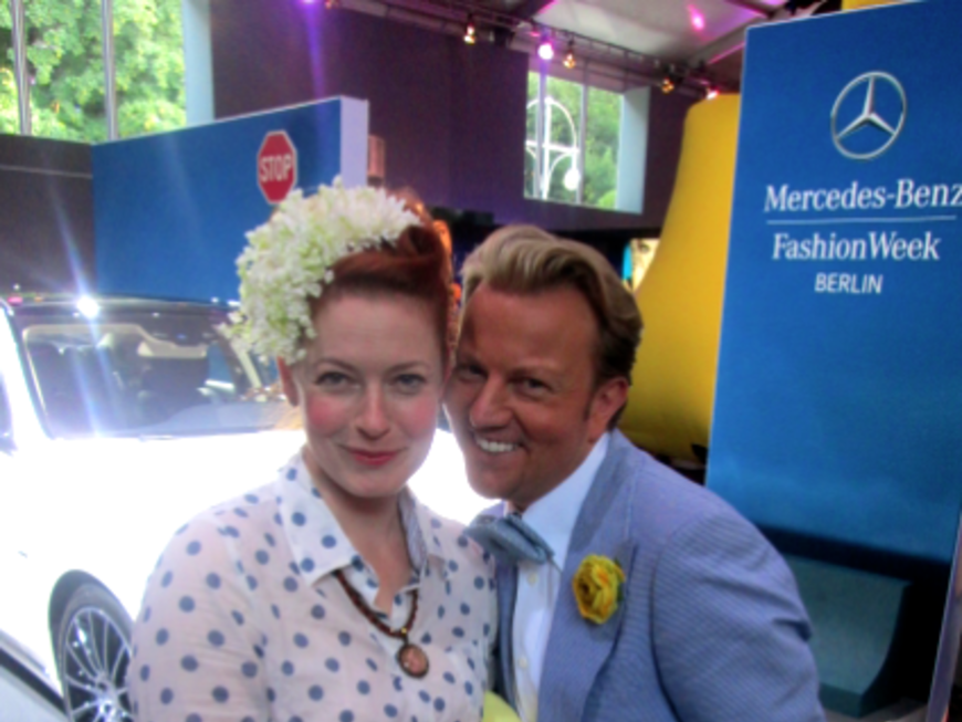 Süß: Enie van de Meiklokjes mit Sandro Rath, dem Ehemann von Designer Modedesigner Thomas Rath