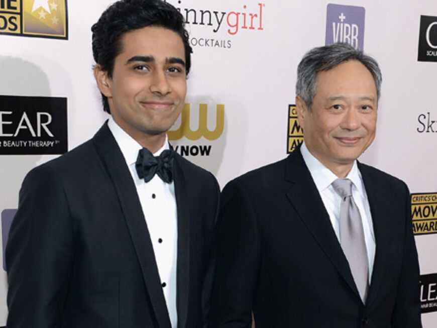 Sie gehen mit ihrem Film "Life of Pi" auf Trophäenjagd: Regisseur Ang Lee (r.) und der indische Schauspieler Suraj Sharma erhielten kurz vor dem Event die Nominierung für den Oscar