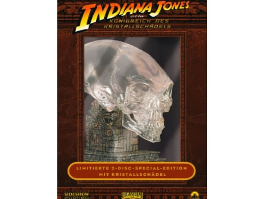 Für Kumpels: DVD "Indiana Jones", limitierte Edition mit Kristallschädel über Amazon, ca. 30 Euro