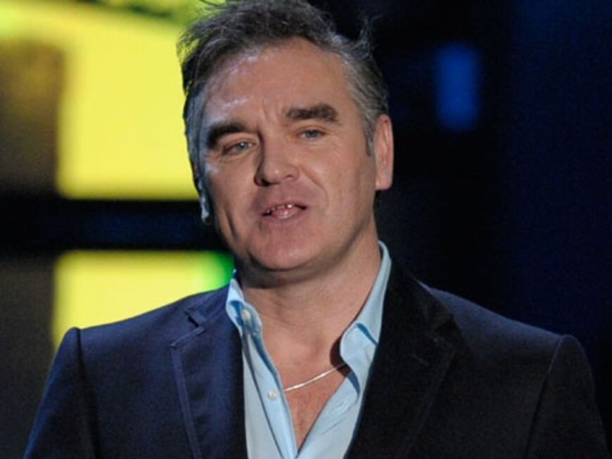Der britische Sänger Morrissey durfte einen Preis entgegen nehmen