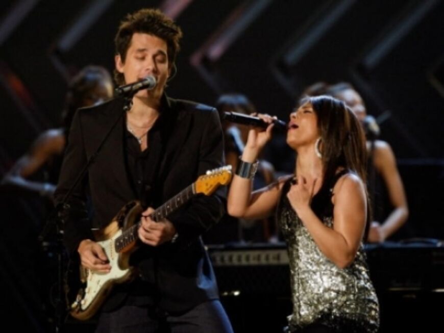 John Mayer und Alicia Keys im Duett auf der Bühne