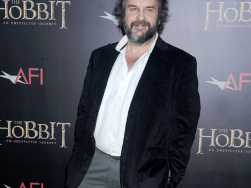 Regisseur Peter Jackson ist stolz auf sein neuestes Werk. Übrigens: Im "Hobbit" wird die Vorgeschichte zu der Trilogie "Der Herr der Ringe" beschrieben