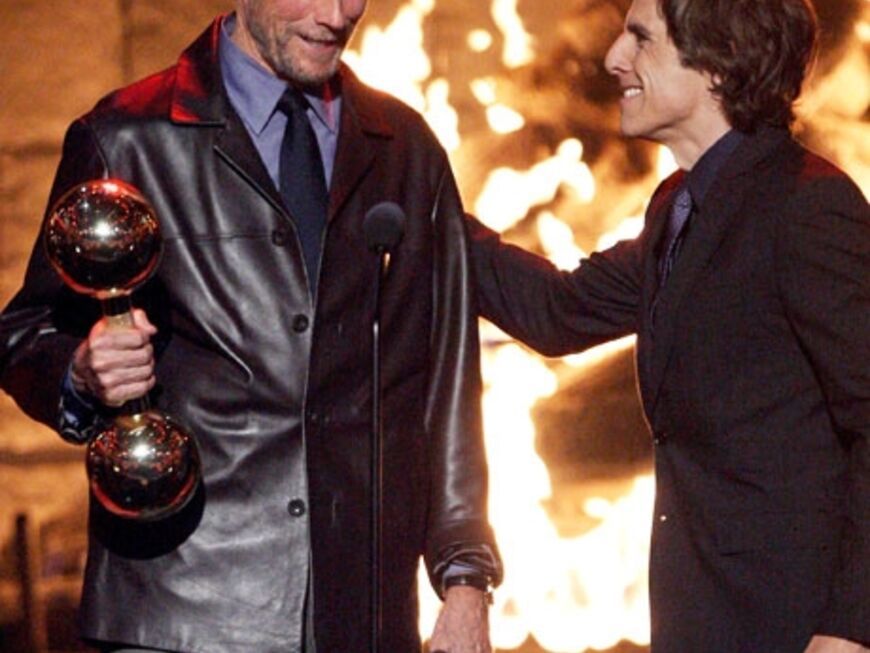 Clint Eastwood freut sich über seinen Preis