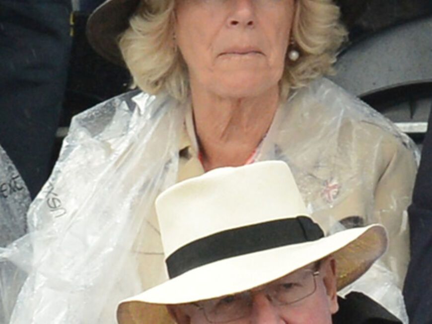 Herzogin Camilla von Cornwall, Ehefrau von Prinz Charles ist grosser Pferde-Fan. So konnte Sie beim Pferdeturnier im Greenwich Park natürlich nicht fehlen