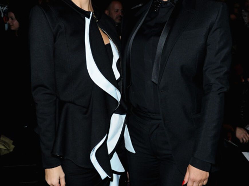Nicole Richie traf ihre amerikanische Kollegin Kim Kardashian bei der Show von Givenchy