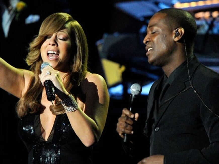 Ein bewegender Moment: Mariah Carey singt mit Trey Lorenz den Song "Ill be there"