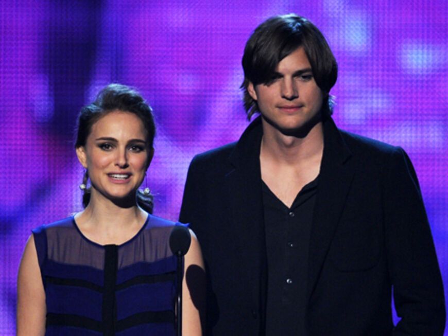 Natalie Portman und Ashton Kutcher durften einen Award präsentieren