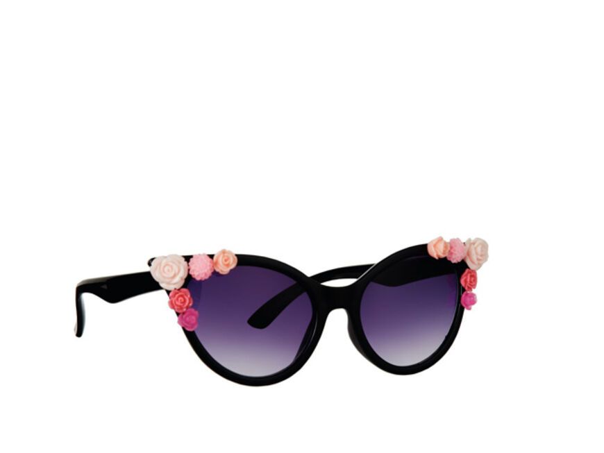 Sonnenbrille mit Rosen, ca. 27 Euro von Urban Outfitters