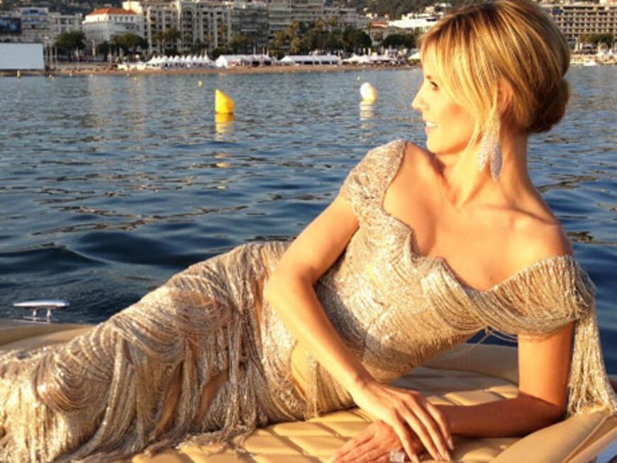 Heidi Klum entspannte während der Filmfestspiele in Cannes auf einer Jacht