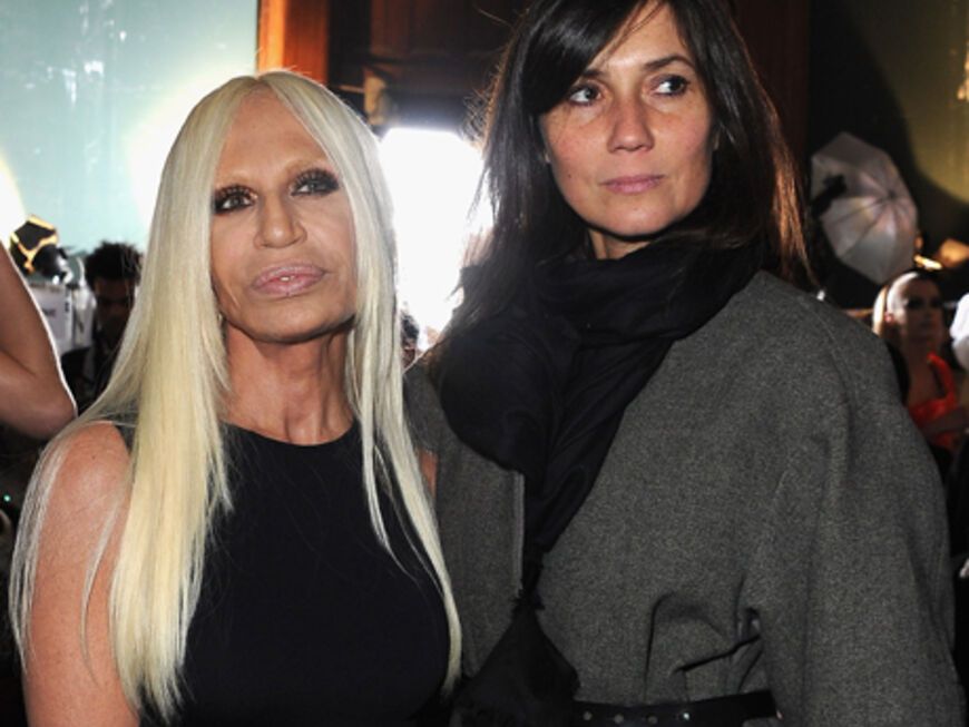 Donatella Versace mit Emmanuelle Alt