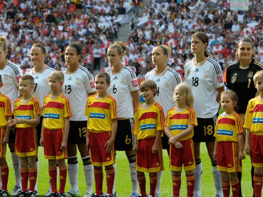 Das erste Match der Fifa Frauenfußball-WM 2011 bestritt Deutschland gegen Kanada