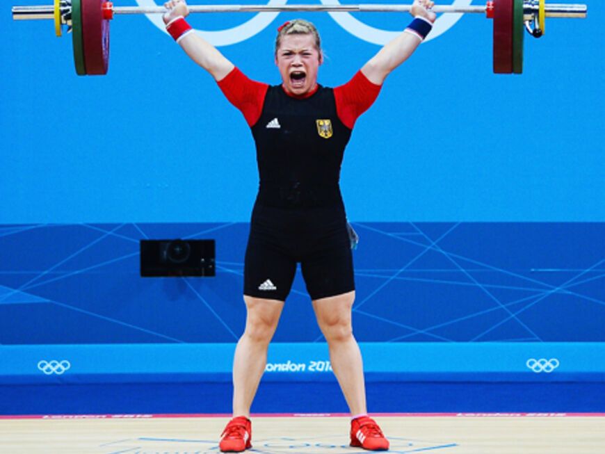 Für Gewichtheberin Christin Ulrich reichte es nicht für eine Medaille, aber für 13. Platz der 58-kg-Klasse mit 207 kg (93 kg + 114 kg)