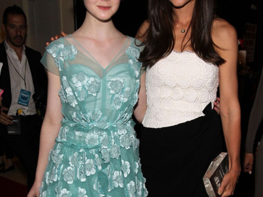 Zwei Hollywood-Schönheiten nebeneinander: Elle Fanning und Katie Holmes