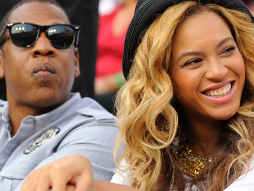 Zusammen mit Ehemann Jay-Z schaut sie sich die US Open an