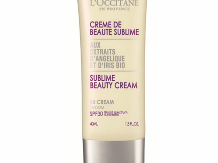 Die "Sublime Beauty Cream" von L'Occitane duftet sehr frisch und verdeckt kleinere Unebenheiten. 40 ml ca. 26 Euro, ab Mai im Handel