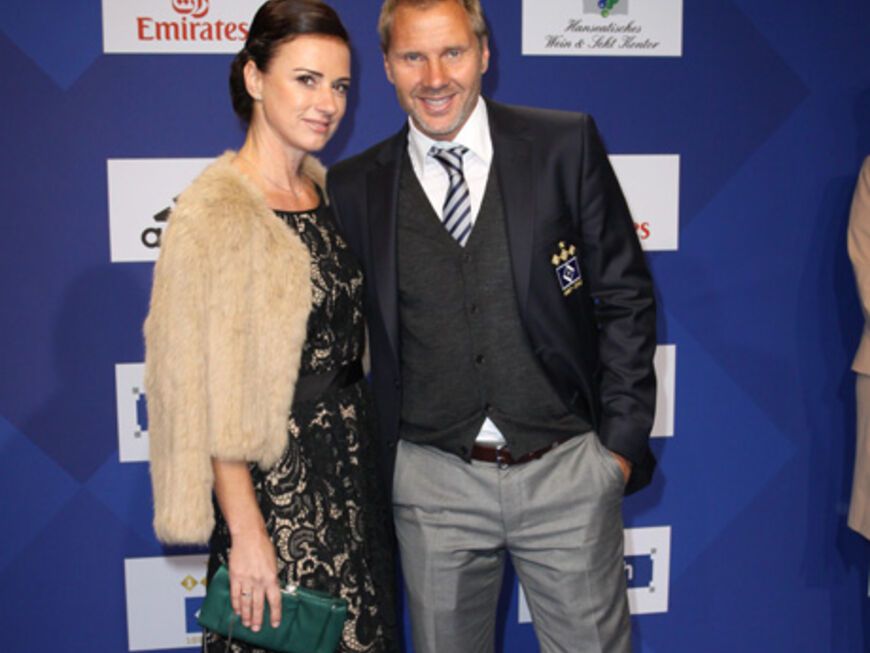 HSV-Trainer Thorsten Fink mit seiner Frau Silke