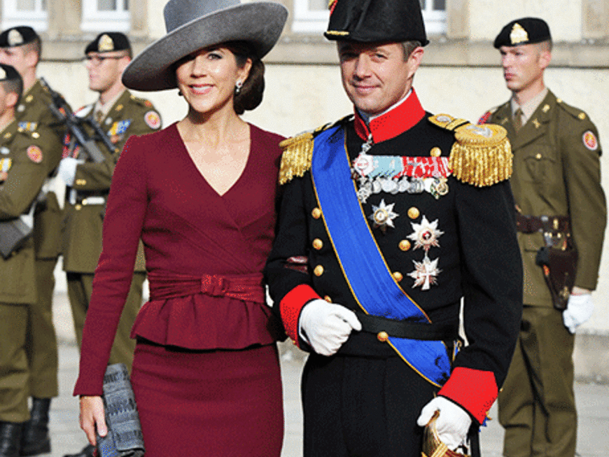 Kronprinz Frederik von Dänemark mit seiner Frau Prinzessin Mary