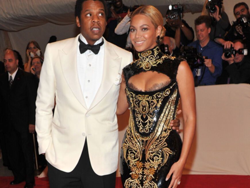 Tolles Paar: Jay Z und Beyoncé Knowles (in Emilio Pucci) sorgten für viel Blitzlichtgewitter