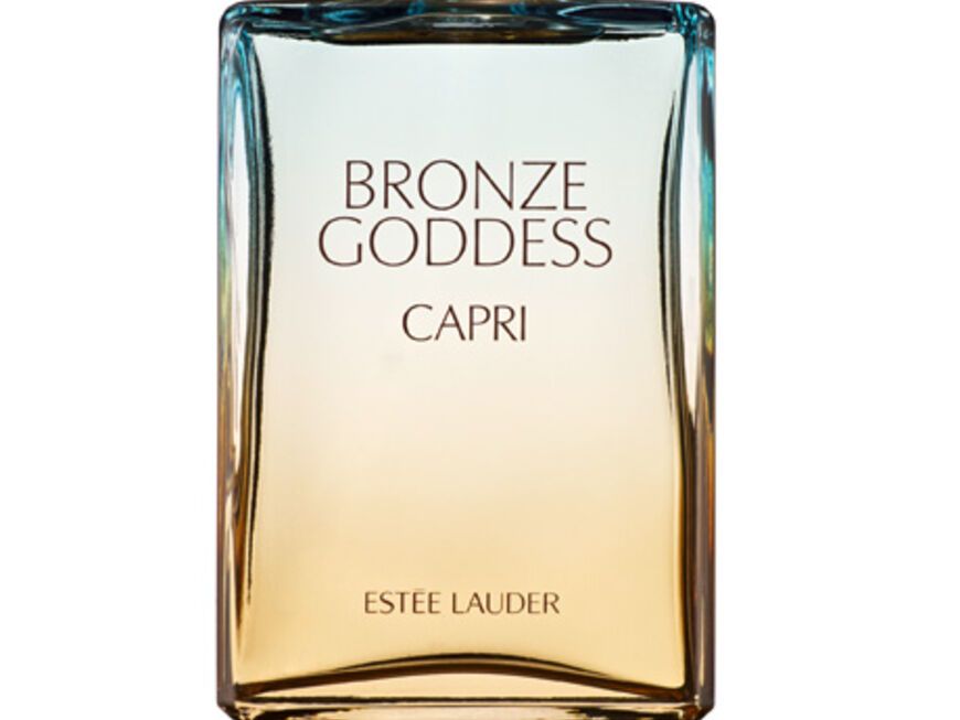 Mandarine, Maiglöckchen und Patchouli kreieren ein fruchtig-sinnliches Aroma: âBronze Goddess Capri" von Estée Lauder, Eau Fraîche, 100 ml, ca. 65 Euro