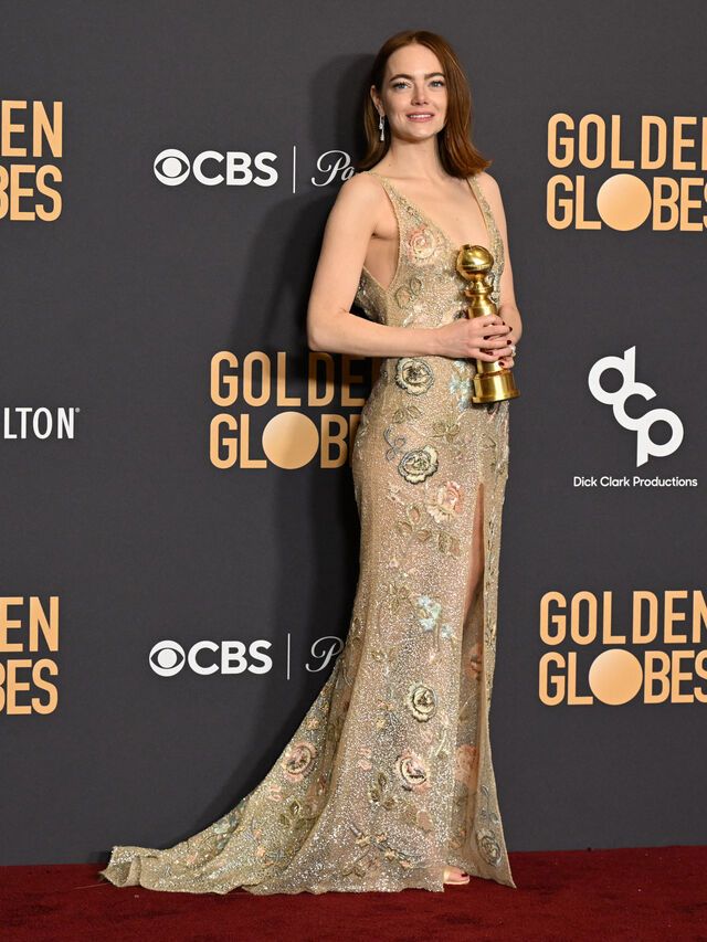 Emma Stone bei den "Golden Globes"
