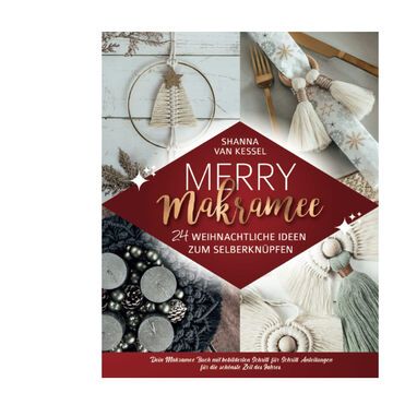 Weihnachtsbuch Basteln Merry Makramee von Hanna Van Kessel Cover