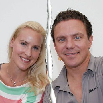Stefan Mross und Susanne Schmidt lächeln in die Kamera
