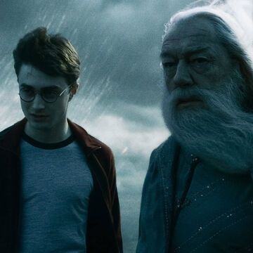 Daniel Radcliffe und Michael Gambon bei "Harry Potter"