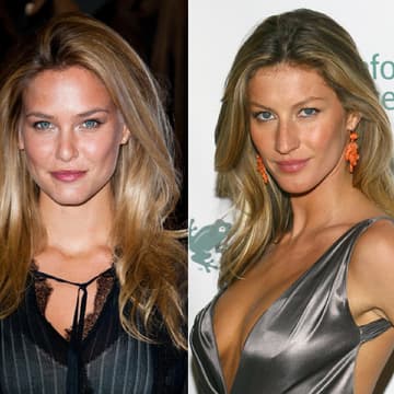 Der Supergau allerdings war Leos Wechsel von Gisele Bündchen (rechts) zu Bar Refaeli - die beiden könnten Schwestern sein