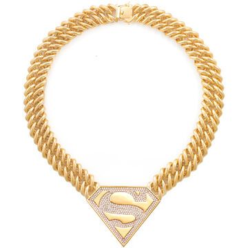 Die etwas andere Statement-Kette mit dickem Superman-Logo. Über noirjewelry.com, ca. 395 Euro