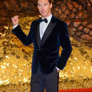 Hunderte Fans warteten stundenlang vor dem Kino im Sony Center auch auf ihn: Hauptdarsteller Benedict Cumberbatch (spielt "Smaug")