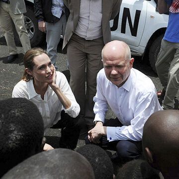 Angelina Jolie im März unterwegs im Kongo.