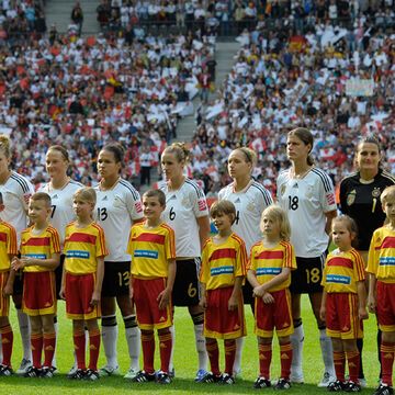 Das erste Match der Fifa Frauenfußball-WM 2011 bestritt Deutschland gegen Kanada
