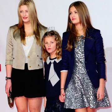 Und sie stahlen Til fast die Show: seine hübschen Töchter Luna, Emma und Lilly Schweiger
