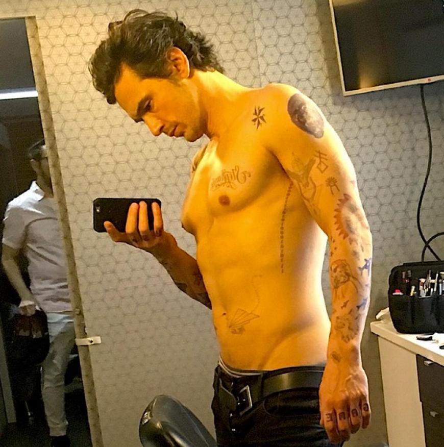 Neuer Look James Franco Komplett Tatowiert Ok Magazin