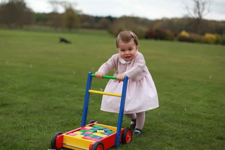 Prinzessin Charlotte Susse Fotos Zum Ersten Geburtstag Ok Magazin Geburtstag posiert sie im grauen kleidchen. prinzessin charlotte susse fotos zum