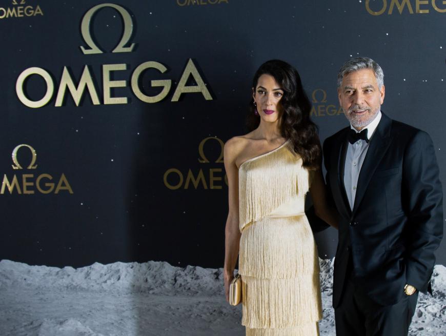 George Amal Clooney Mit Babybauch Auf Dem Red Carpet